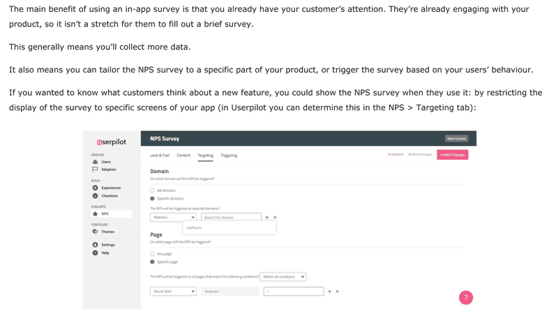 customer education on userpilot blog