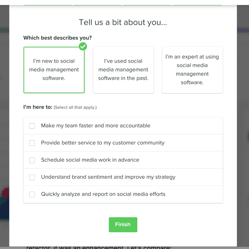 sprout onboarding product experiments