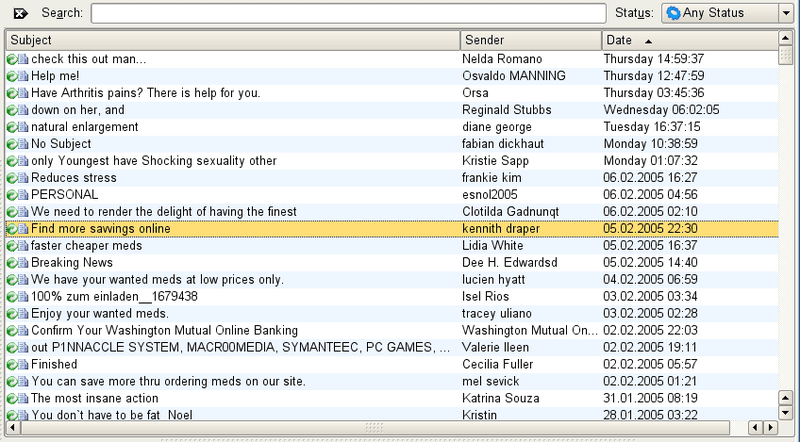 old email interface