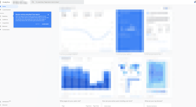 google analytics contextual onboarding
