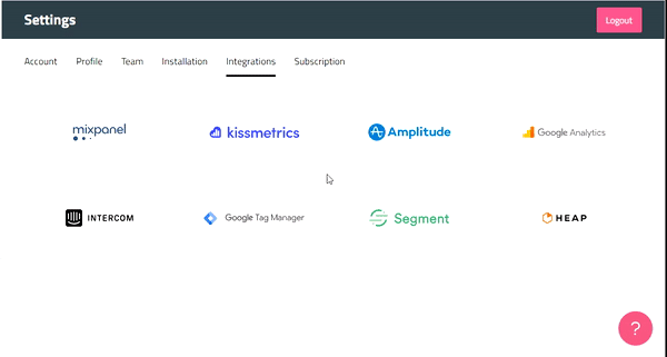 Userpilot's integrations