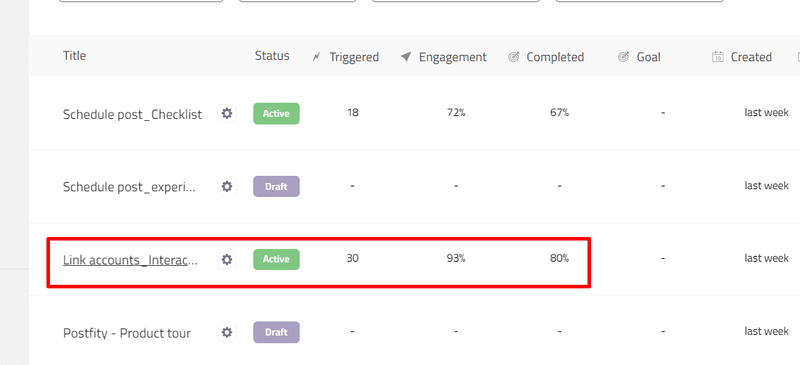 Goal completion rate in userpilot 