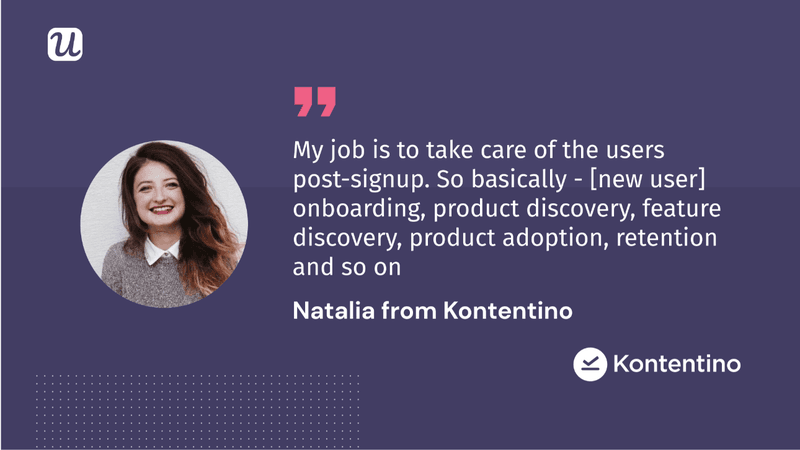 natalia kontentino product marketer quote