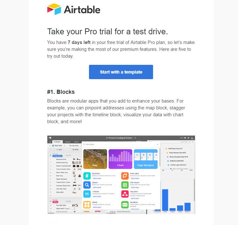 Airtable re-engagement email