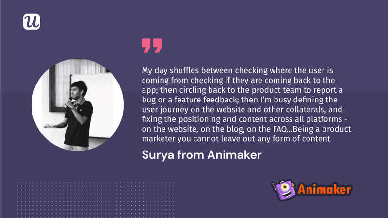 pre-signup product marketers tasks