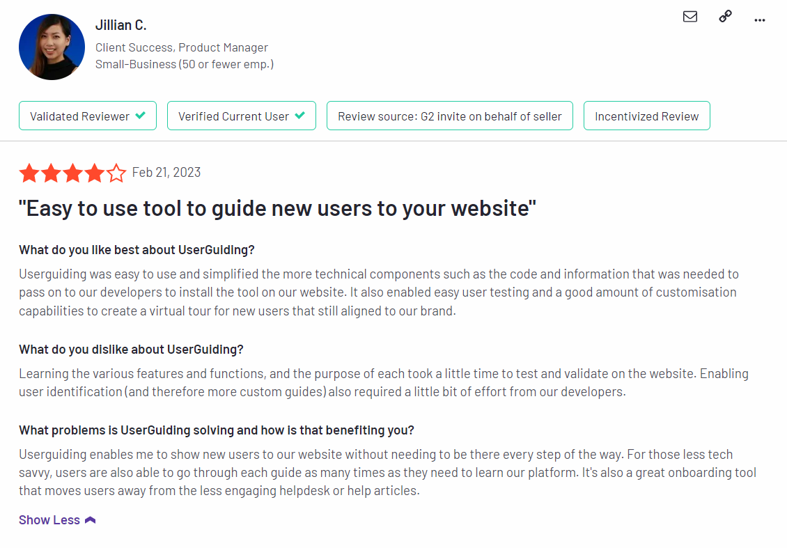 UserGuiding review