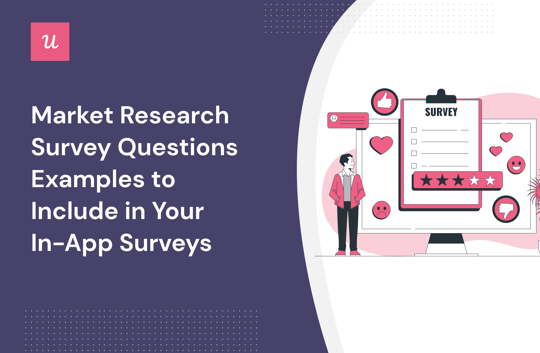 Market Research Survey Questions Examples to Include in Your In-App Surveys cover