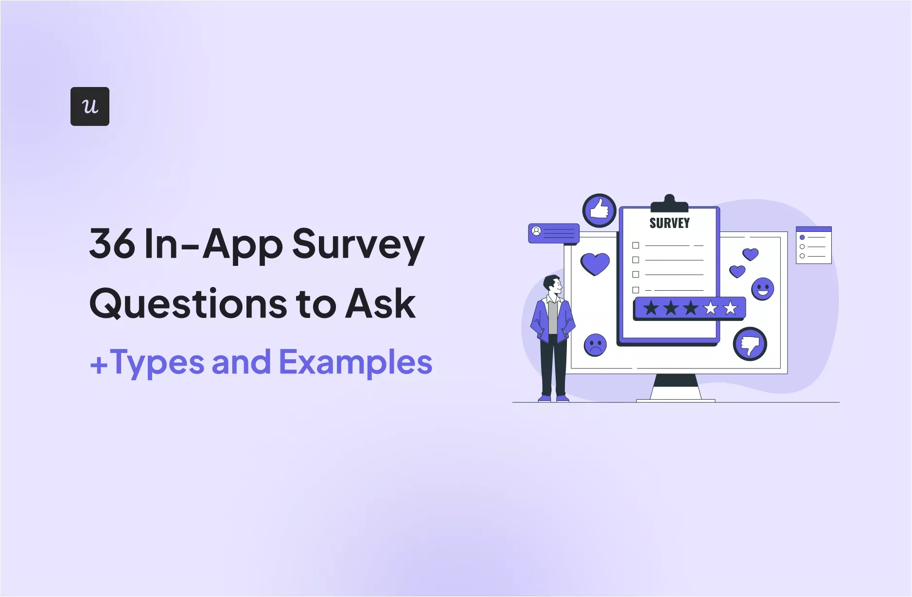 36 In-App Survey Questions to Ask (+Types and Examples) cover