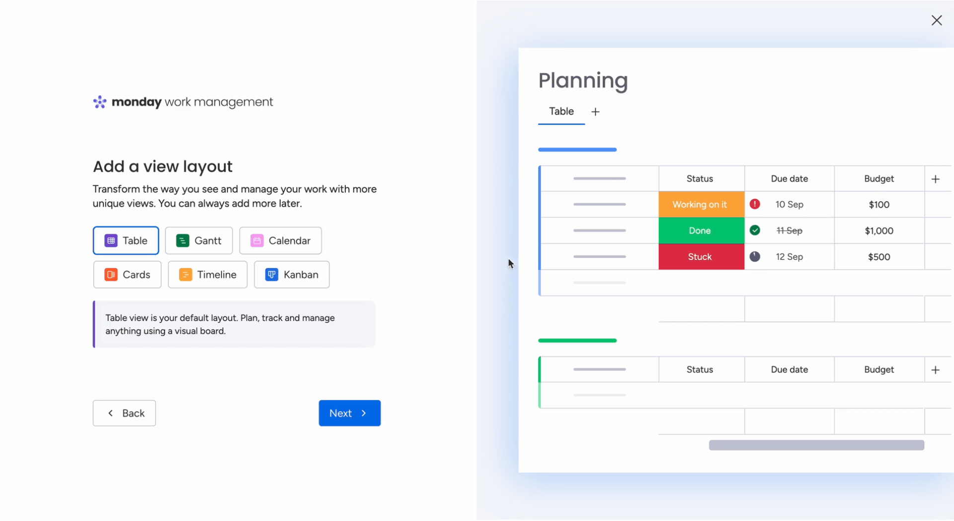 monday ui examples