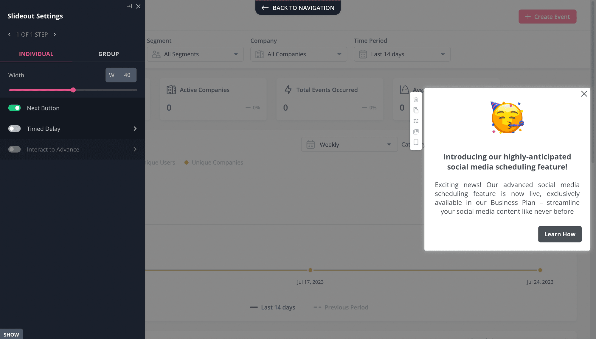 A new feature announcement