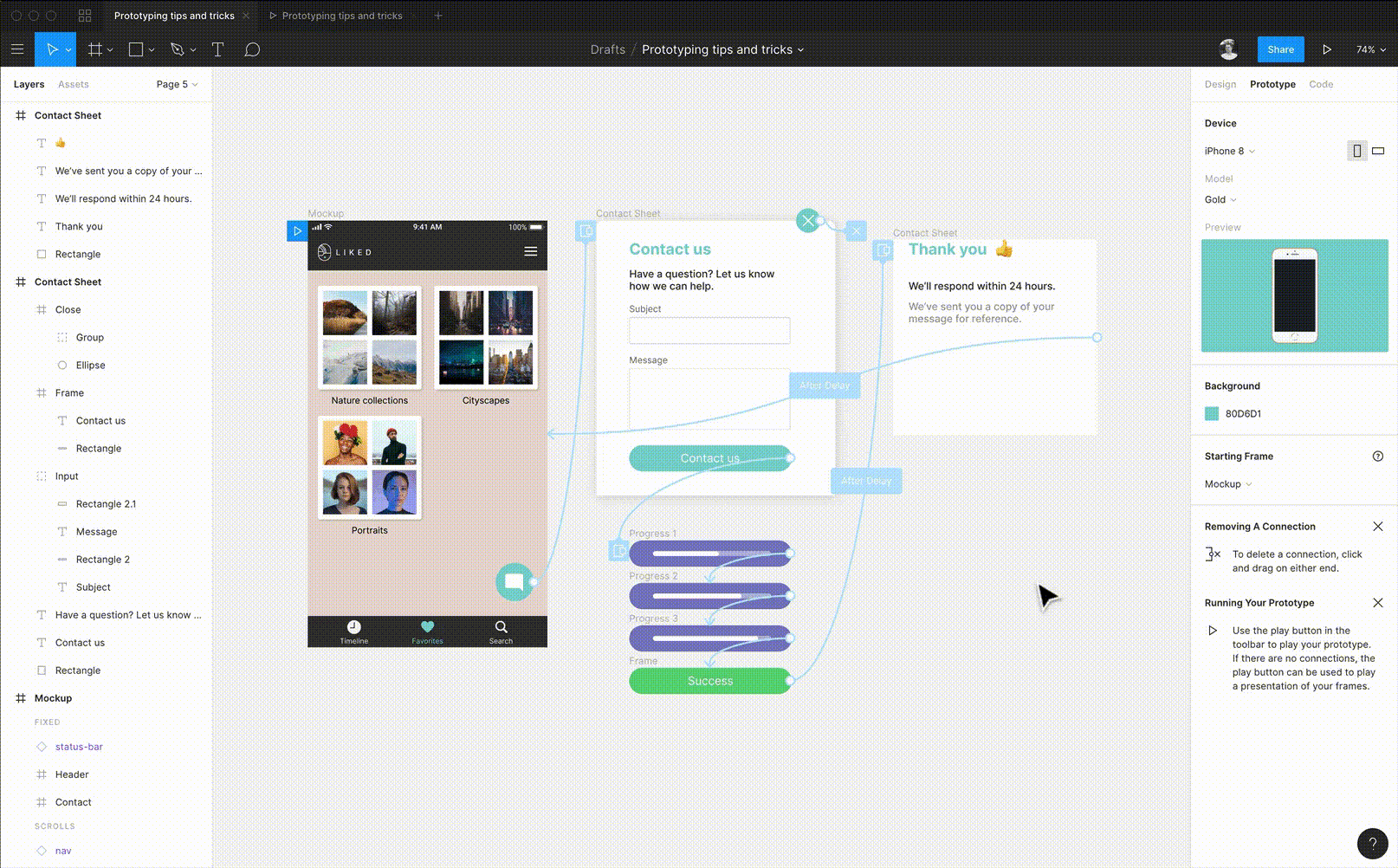 Creating prototype using Figma that can be used for Cognitive Walkthrough