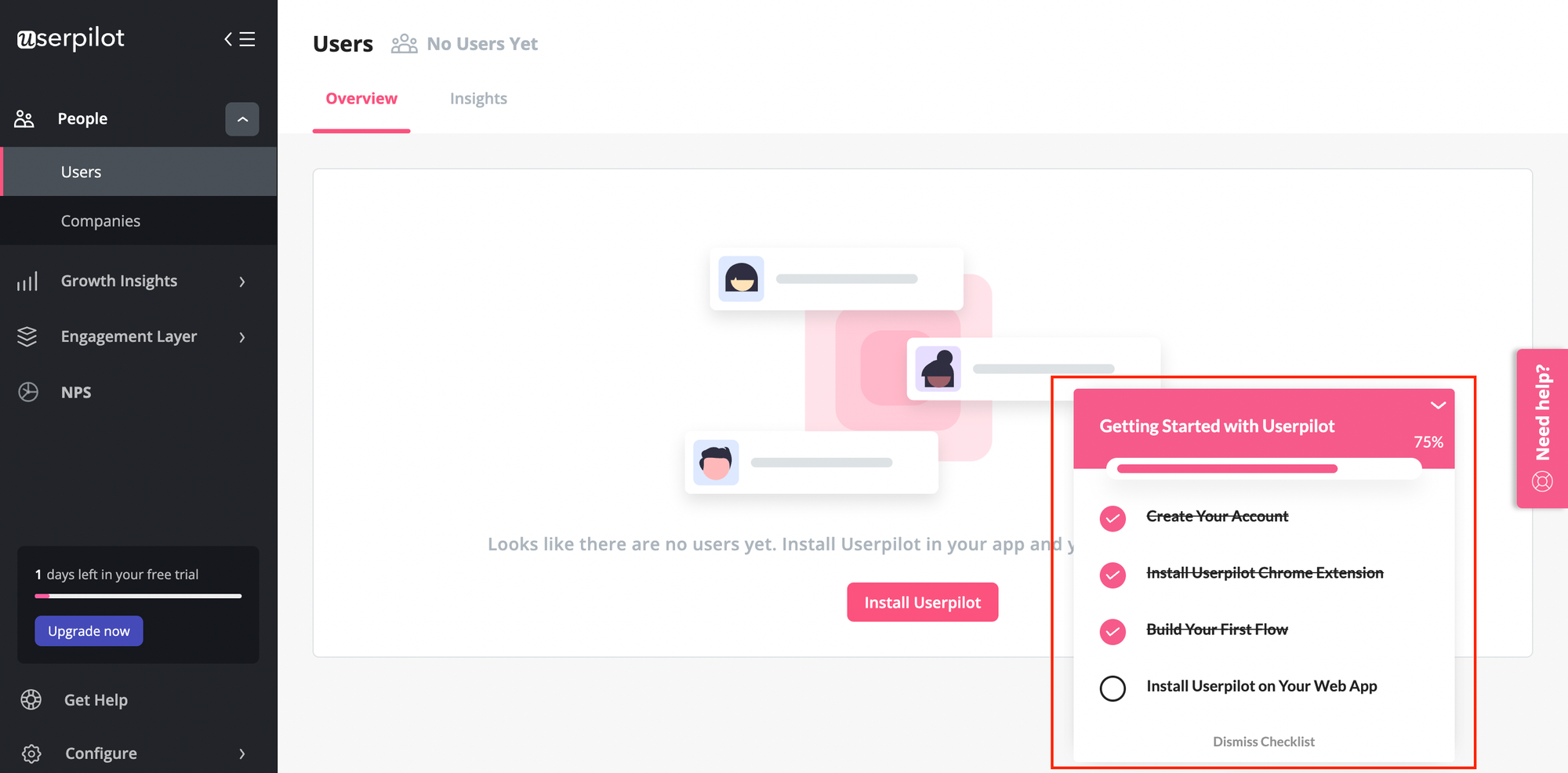 Build onboarding checklists in Userpilot